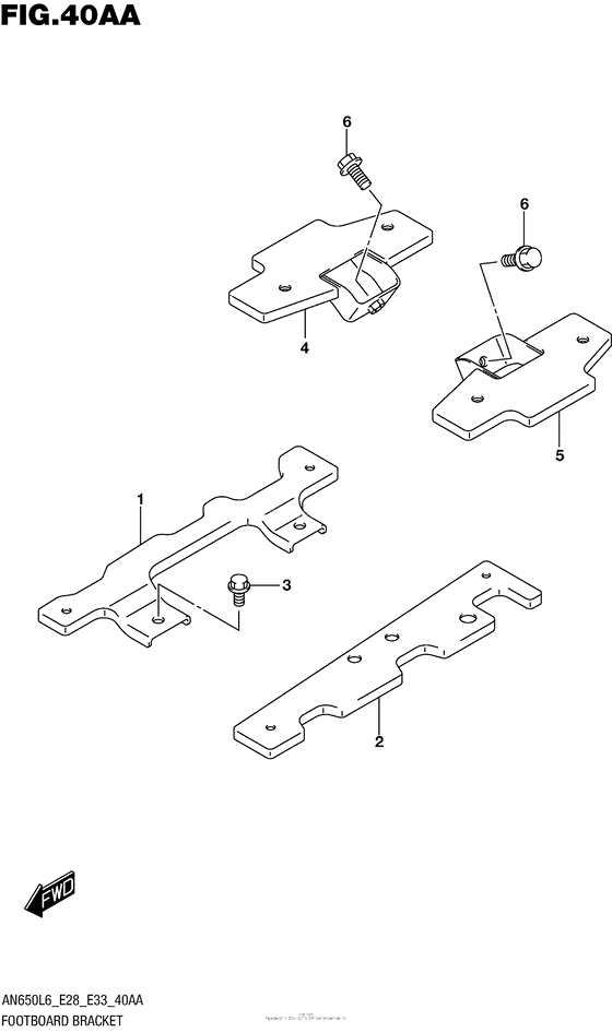 AN650 Footboard Bracket