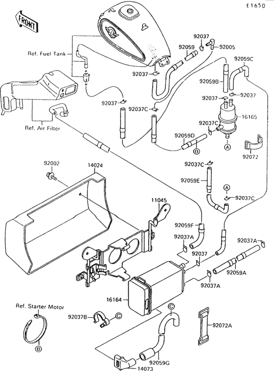 VN1500 Испарительная система топлива