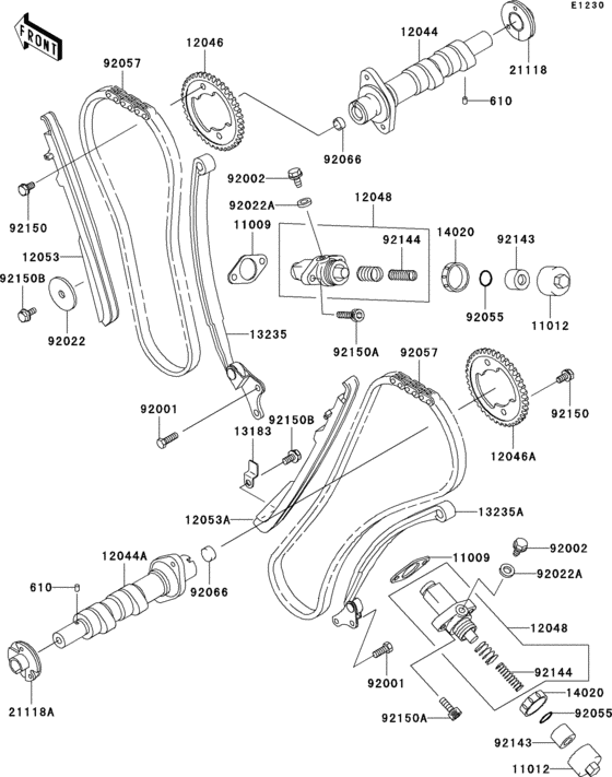 VN1500 Распред вал