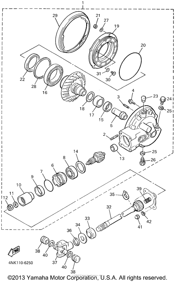XVZ1300ANC Ведущий вал