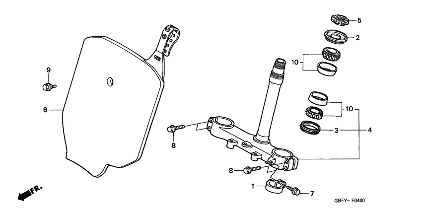 CR80RB Траверса нижняя