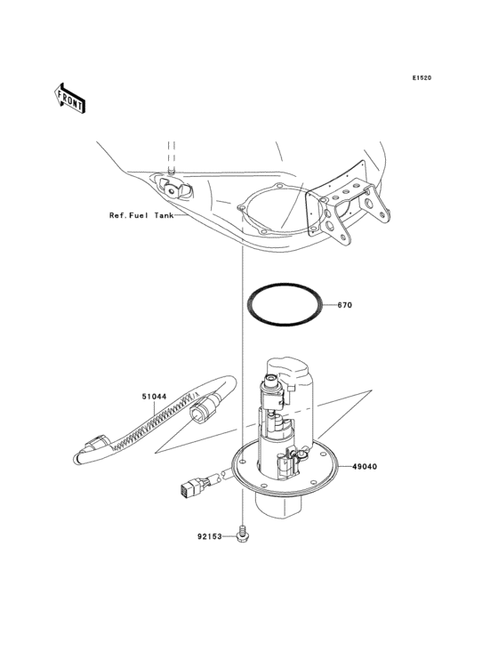 ZX1000 Топливный насос