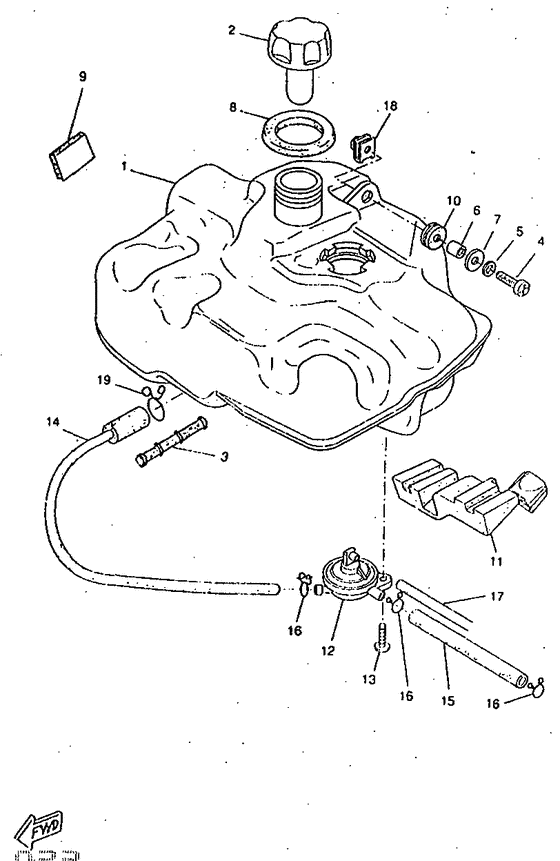 CW50RSP Топливный бак