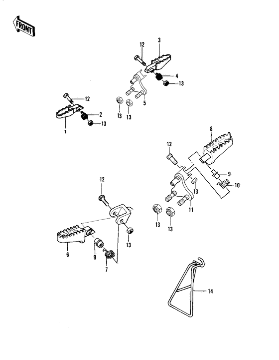 Footrests/stand
