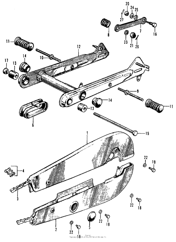 Swingarm + chain case