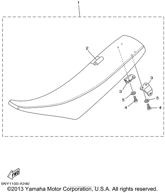 YZ250P Сиденье