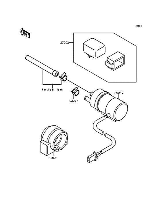 ZX400 Топливный насос