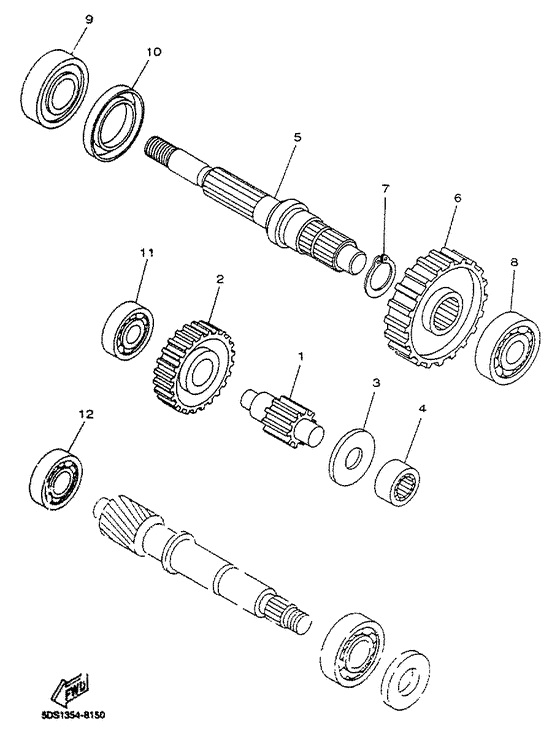YP125 Трансмиссия