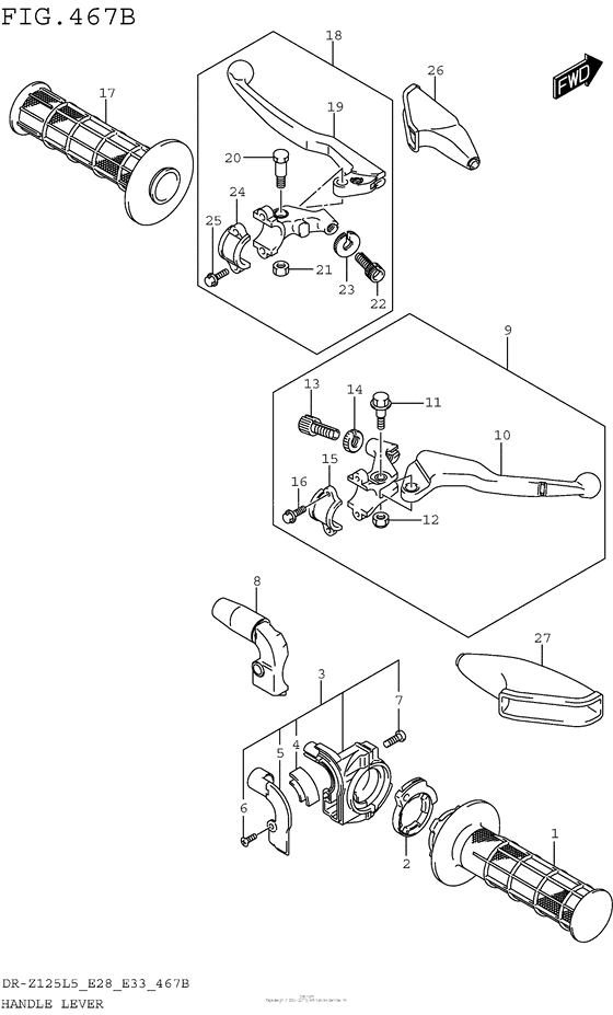 Handle Lever (Dr-Z125L5 E33)