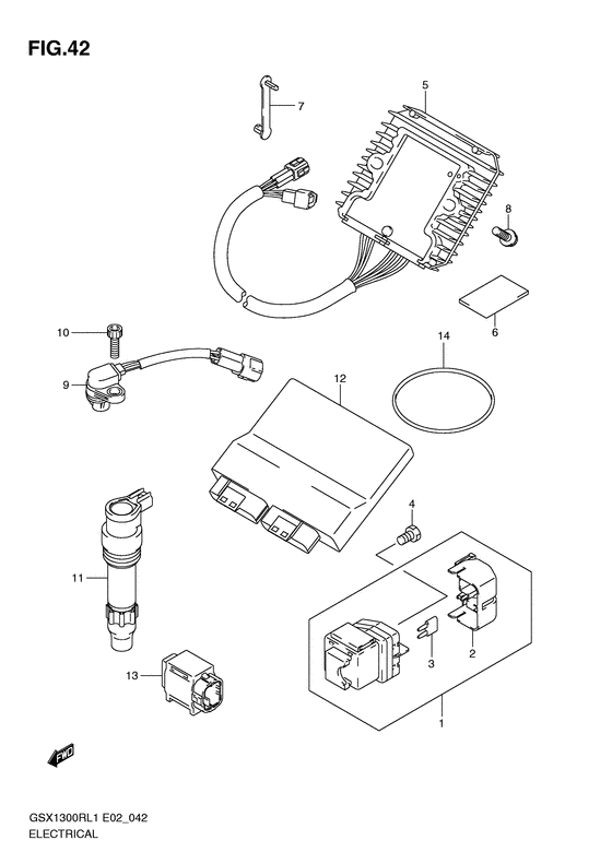 GSX1300R Equipo electrico