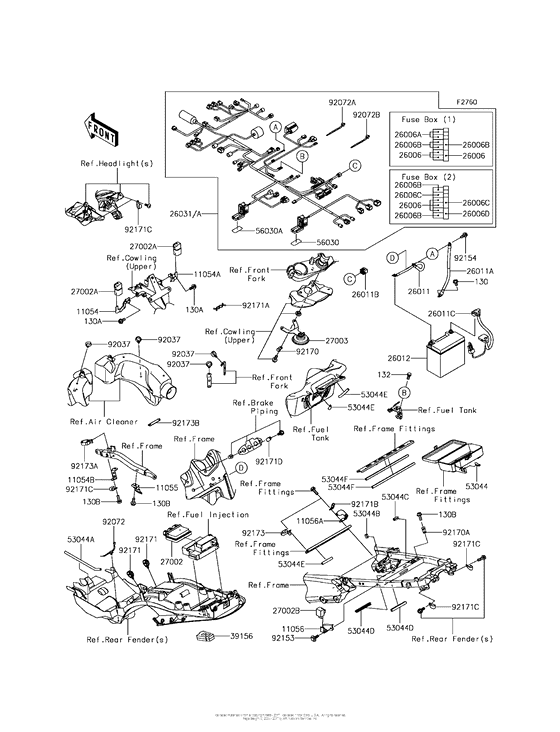 ZX1400 Электрика