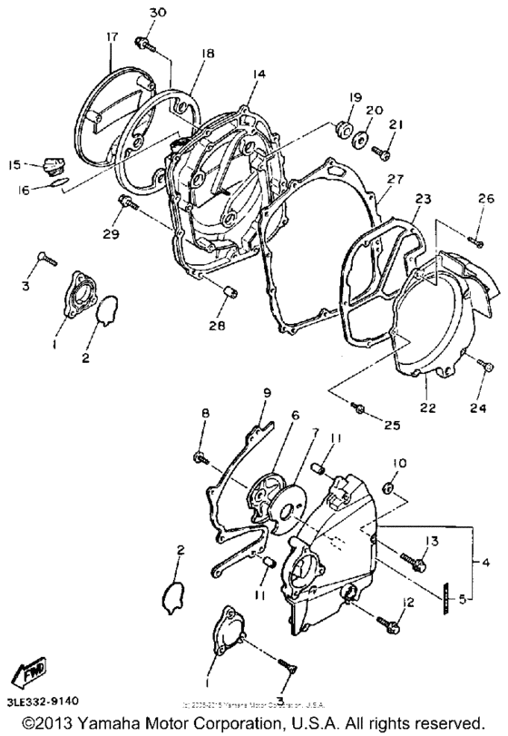 FZR1000A Боковые крышки