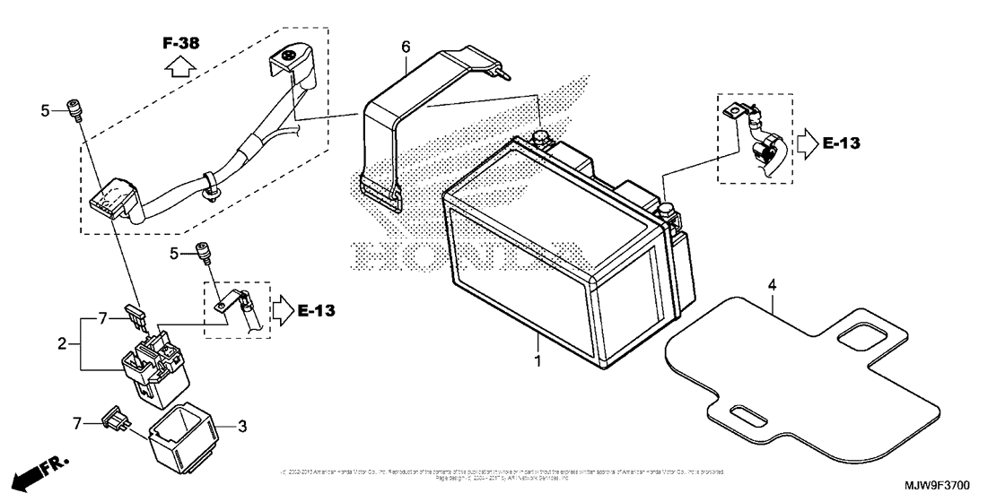 CB500F (ABS) Аккумулятор