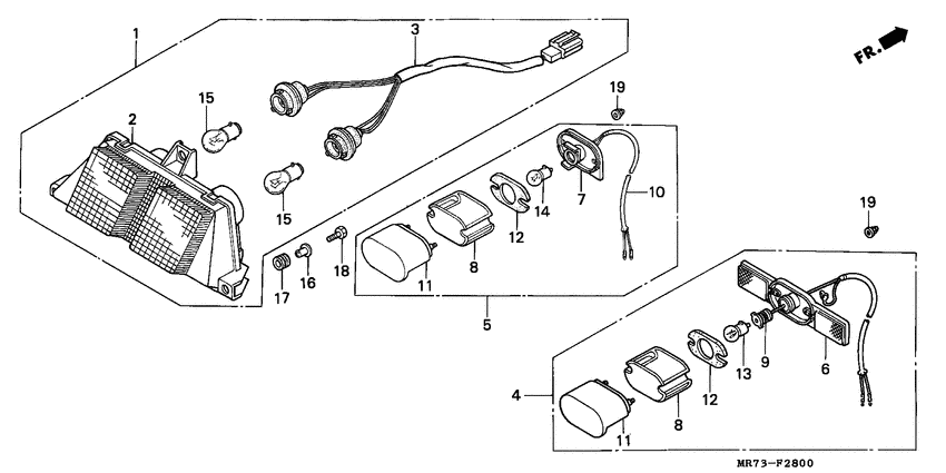 Taillight unit ass`y