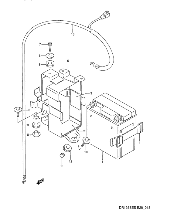 DR125 Аккумулятор