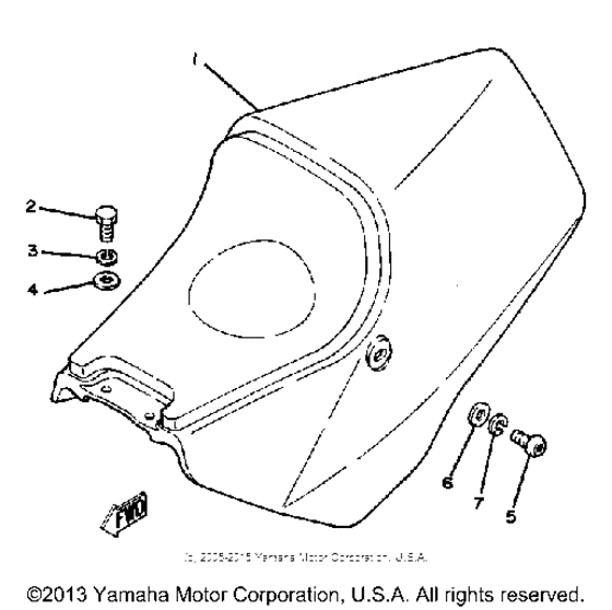 TZ250H Сиденье