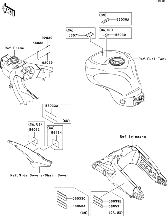 ZX1000 Лейбл предостережения