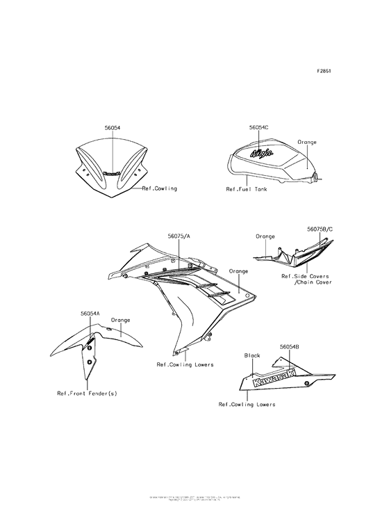 EX300 Decals (Orange)(Bgf)(Cn)