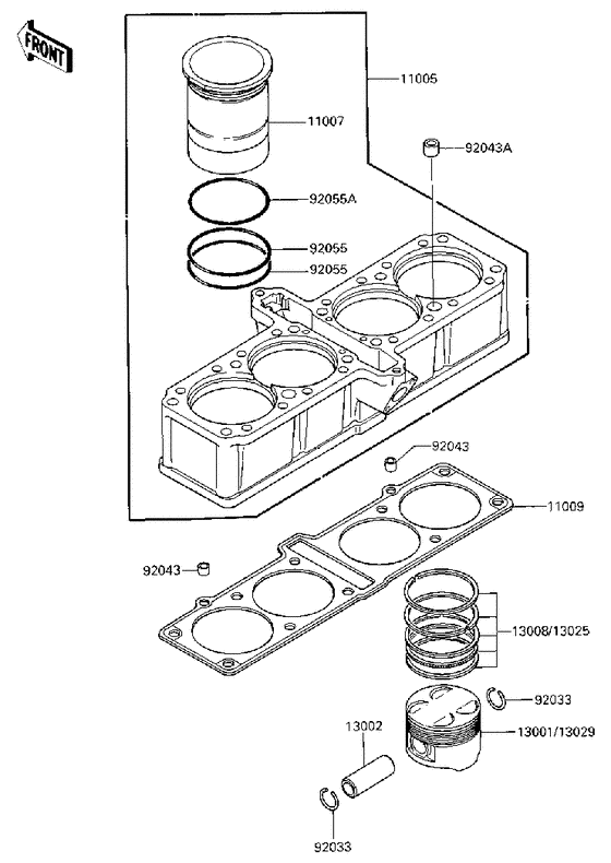ZG1200 Cylinder / pistons