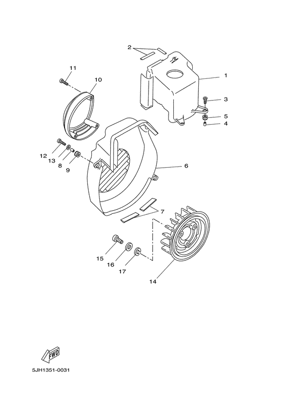 CW50N Air shroud & fan