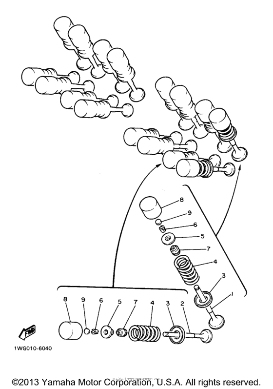 YZF600RV Клапана