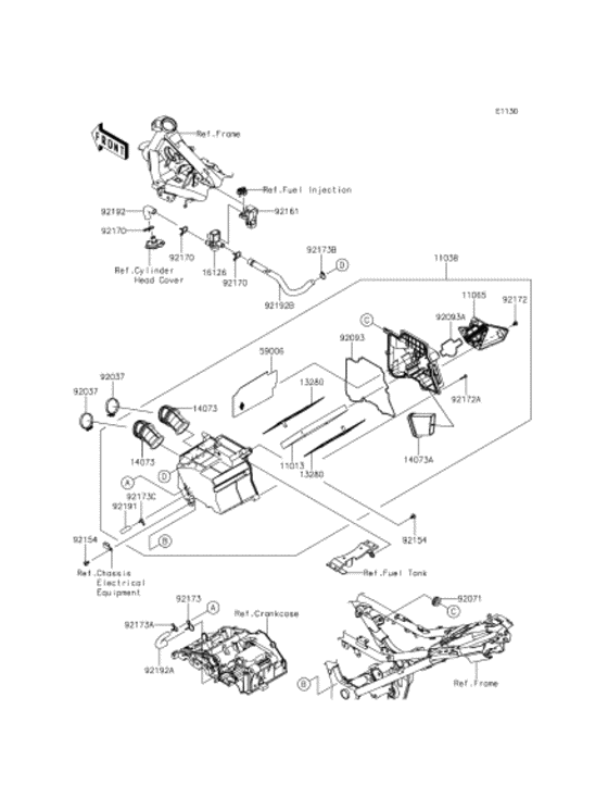 ER250 Воздушный фильтр