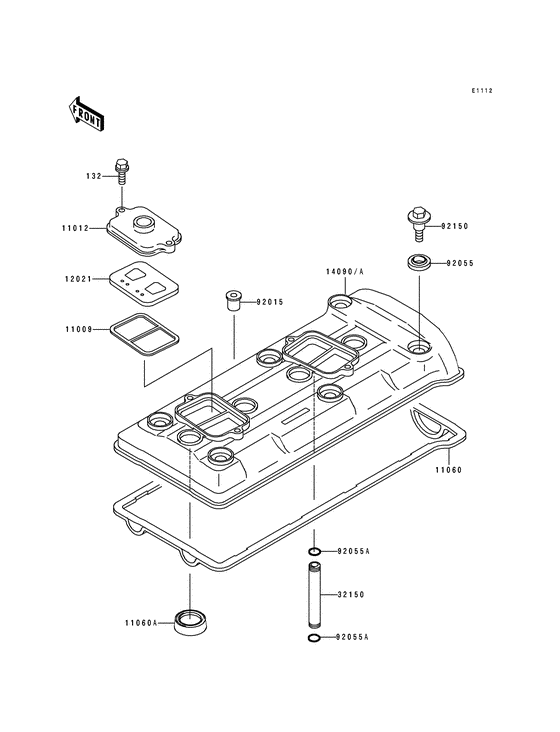ZX750 Крышка головки цилиндров