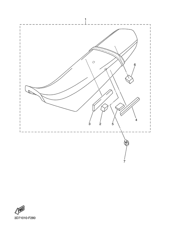 WR250X Сиденье