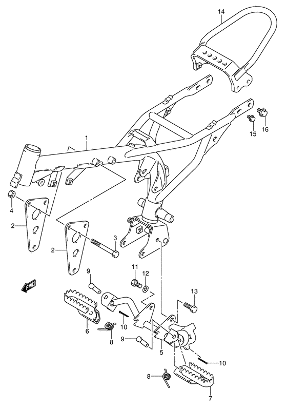 Frame/footrest