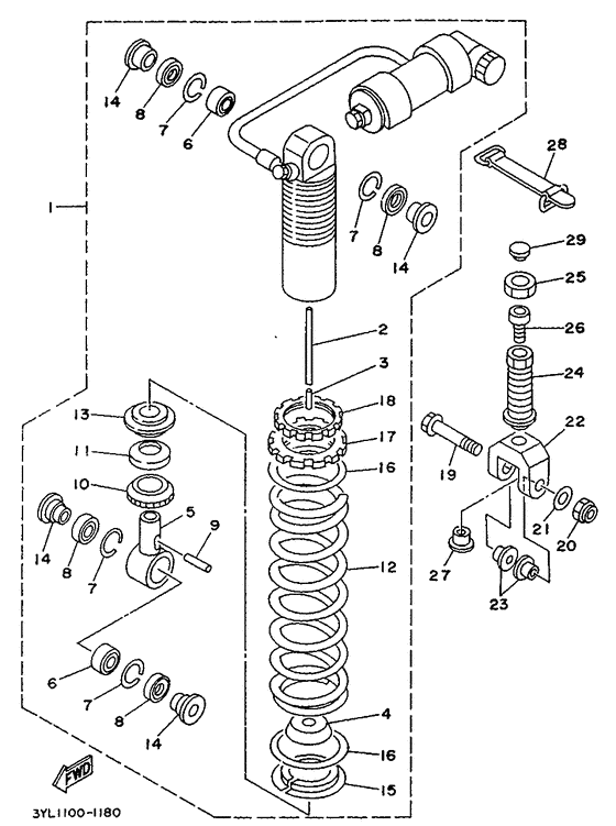Rear arm. suspension