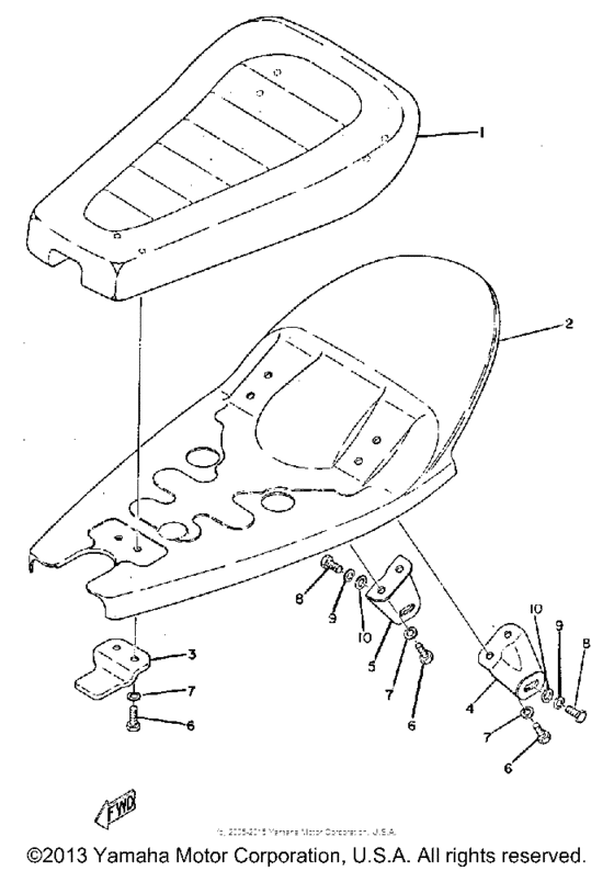 TY250A Сиденье
