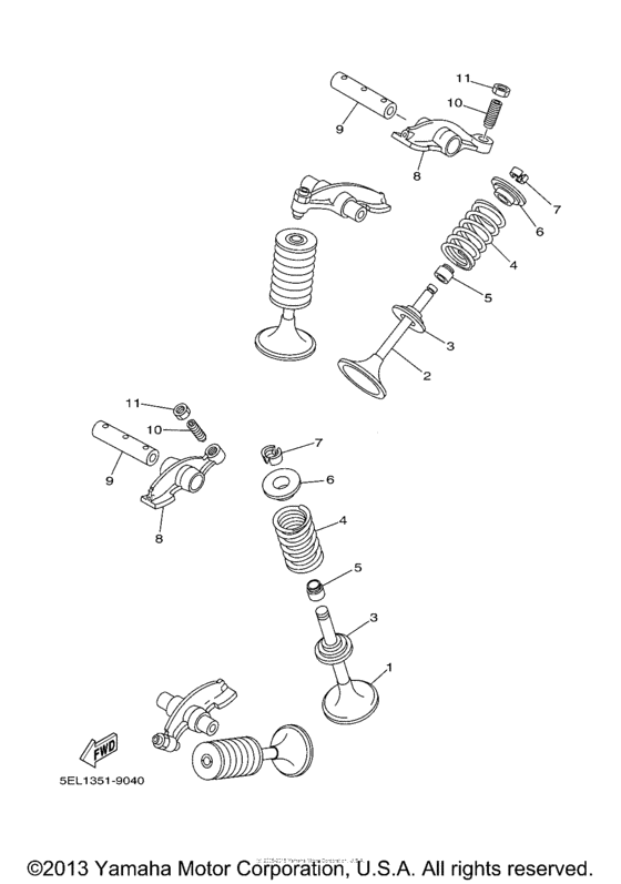 XVS11V-F Клапана