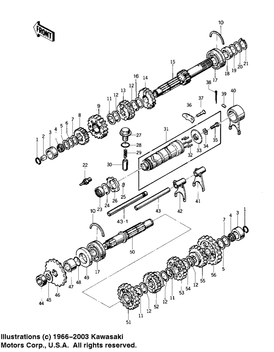 Transmission/change drum