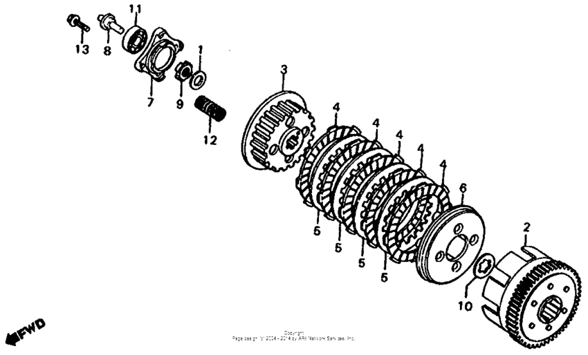 XL185 Сцепление