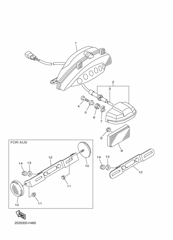 Taillight unit ass`y