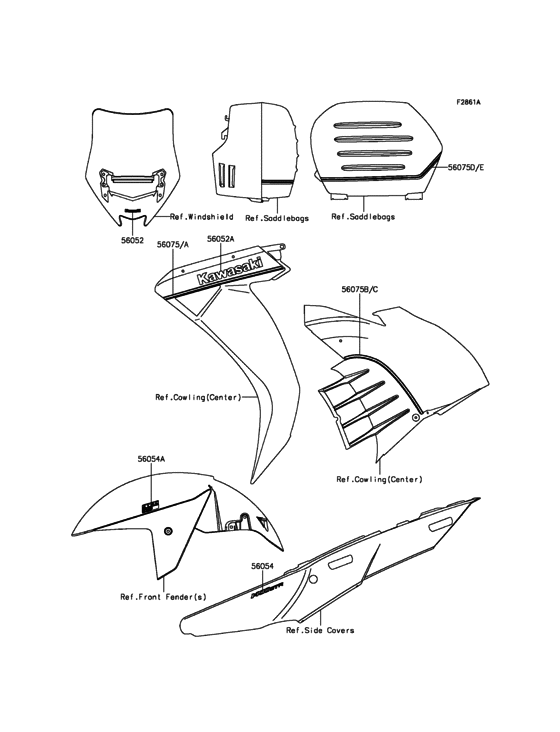 ZG1400 Наклейки (черные)