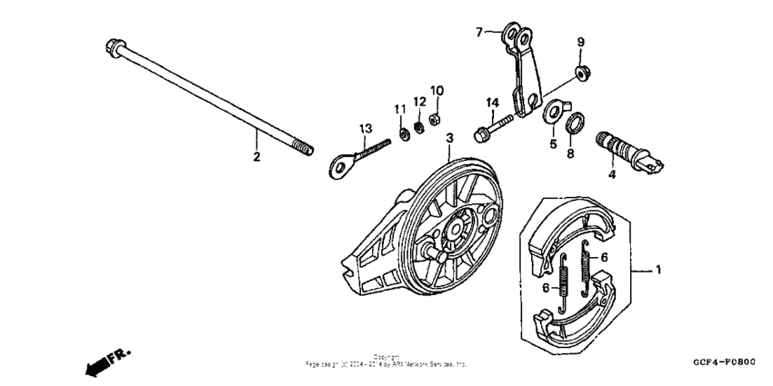 Rear brake + panel