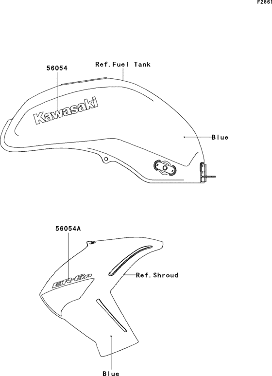 ER650 Наклейки (blue)(c9f)