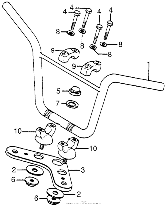 Handlebar + top bridge