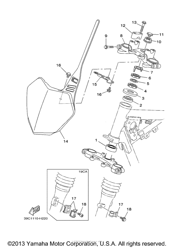 TTR125EY Управление