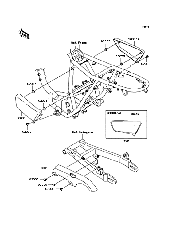BJ250 Боковые обтекатели