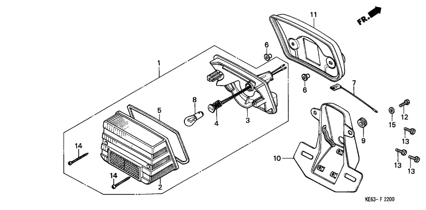 Taillight unit ass`y