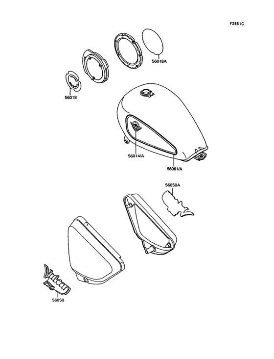 VN750 Decals(blue / silver)