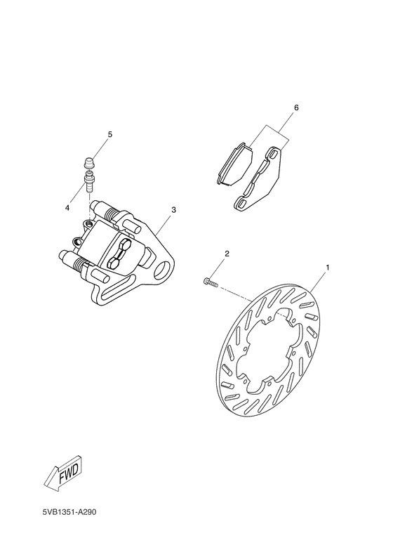 DT50RSM Задний суппорт