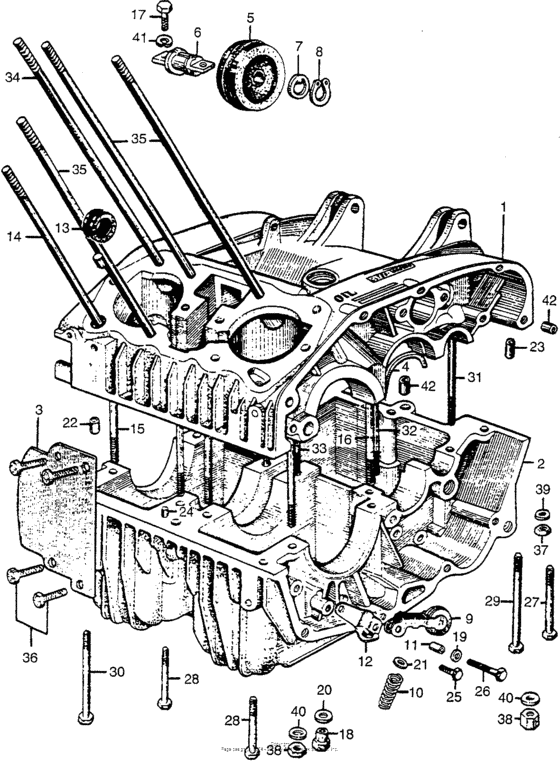 Upper & lower crankcase