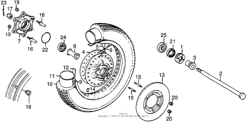Rear wheel + disc