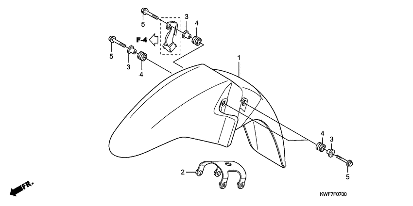 CBF125M Переднее крыло