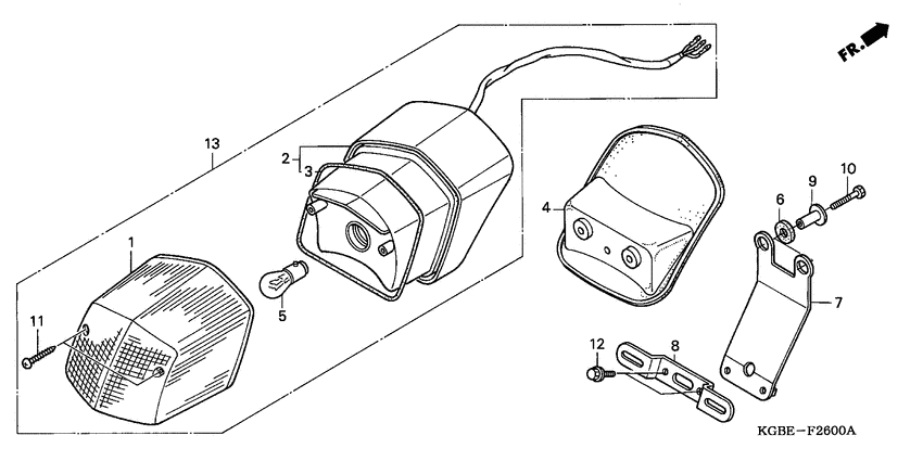 Taillight unit ass`y