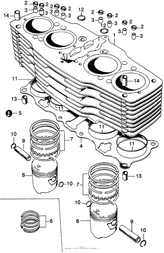 Cylinder + piston