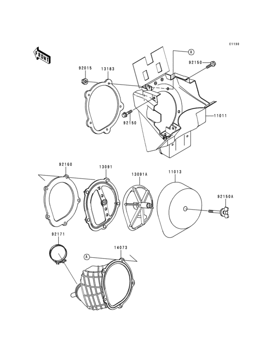 KX125 Воздушный фильтр